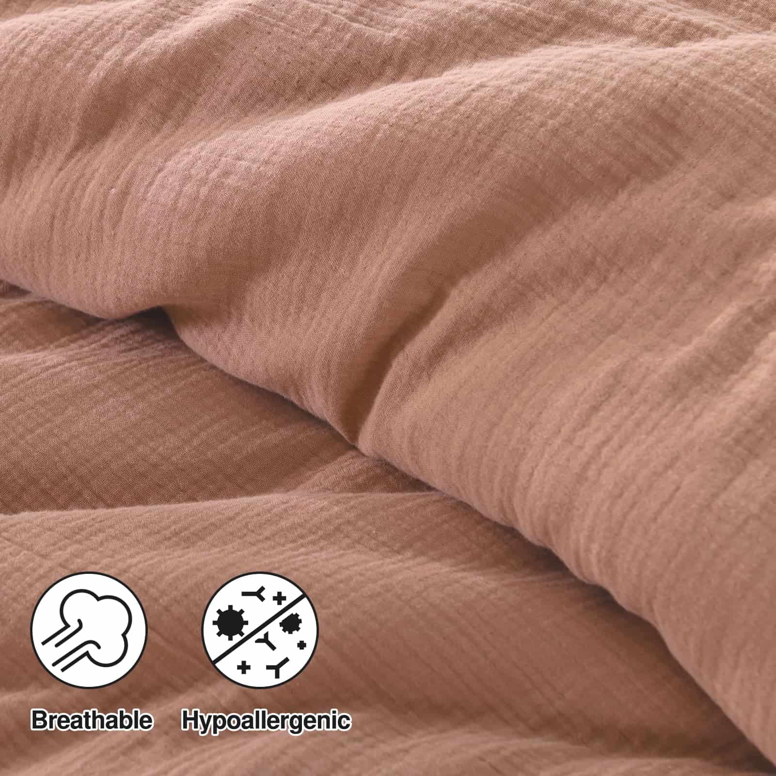 Juego de Edredón de Algodón King DDUOXIN - Edredones King - Imagen 7