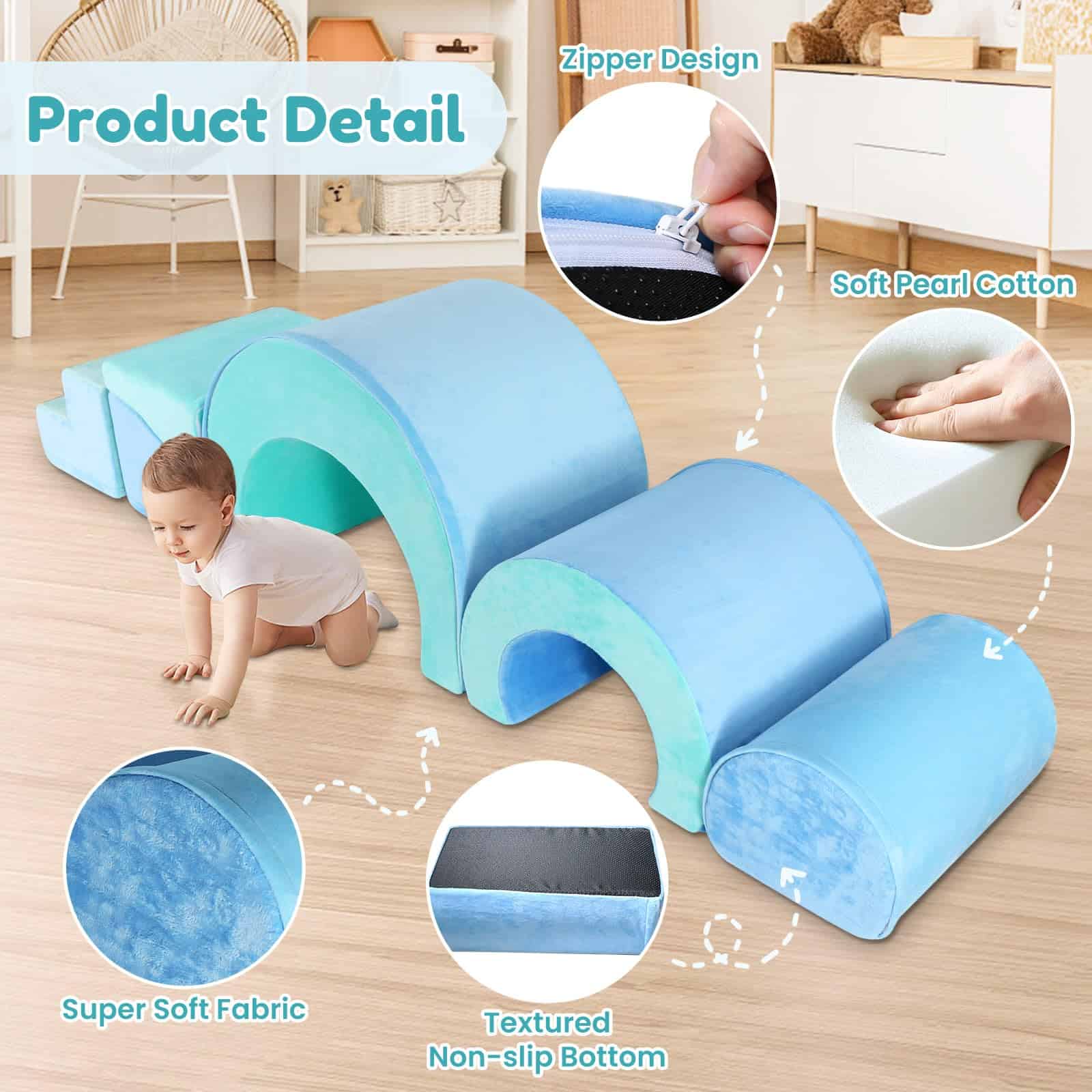 5Pcs Bloques de Escalada de Espuma para Niños Pequeños, - Imagen 5