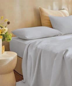 Juego de sábanas QUEENSBAY para cama King, -Plata Claro