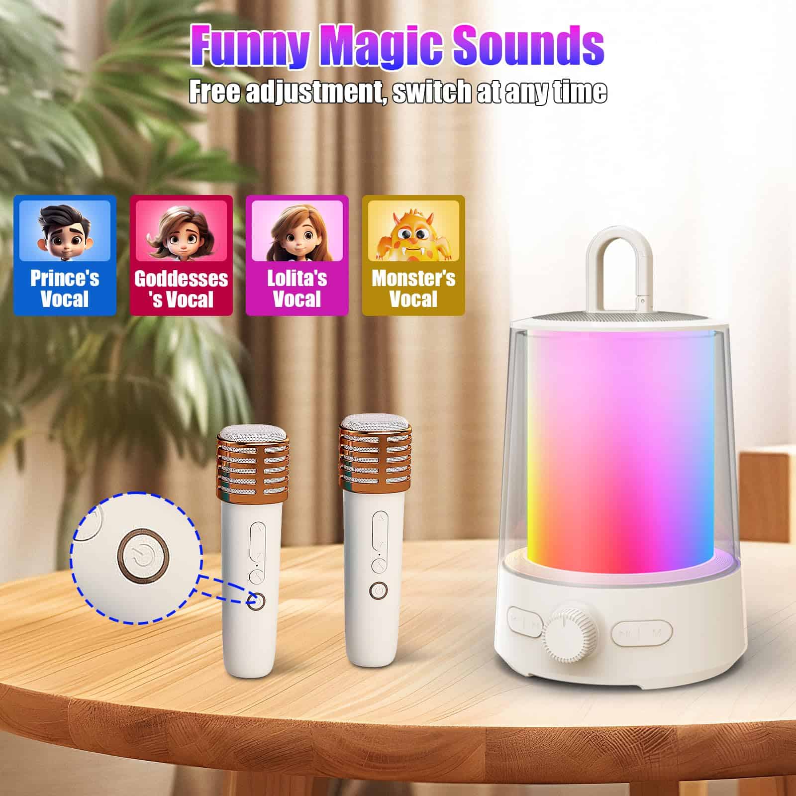Máquina de Karaoke Tixahi para Adultos, Altavoz Bluetooth - Imagen 7