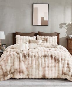 Maravilloso Juego de Edredón de Burbuja de 3 Piezas de Piel