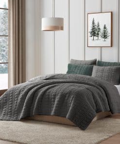 Set de Edredón de Piel Sintética Maravilloso para Cama