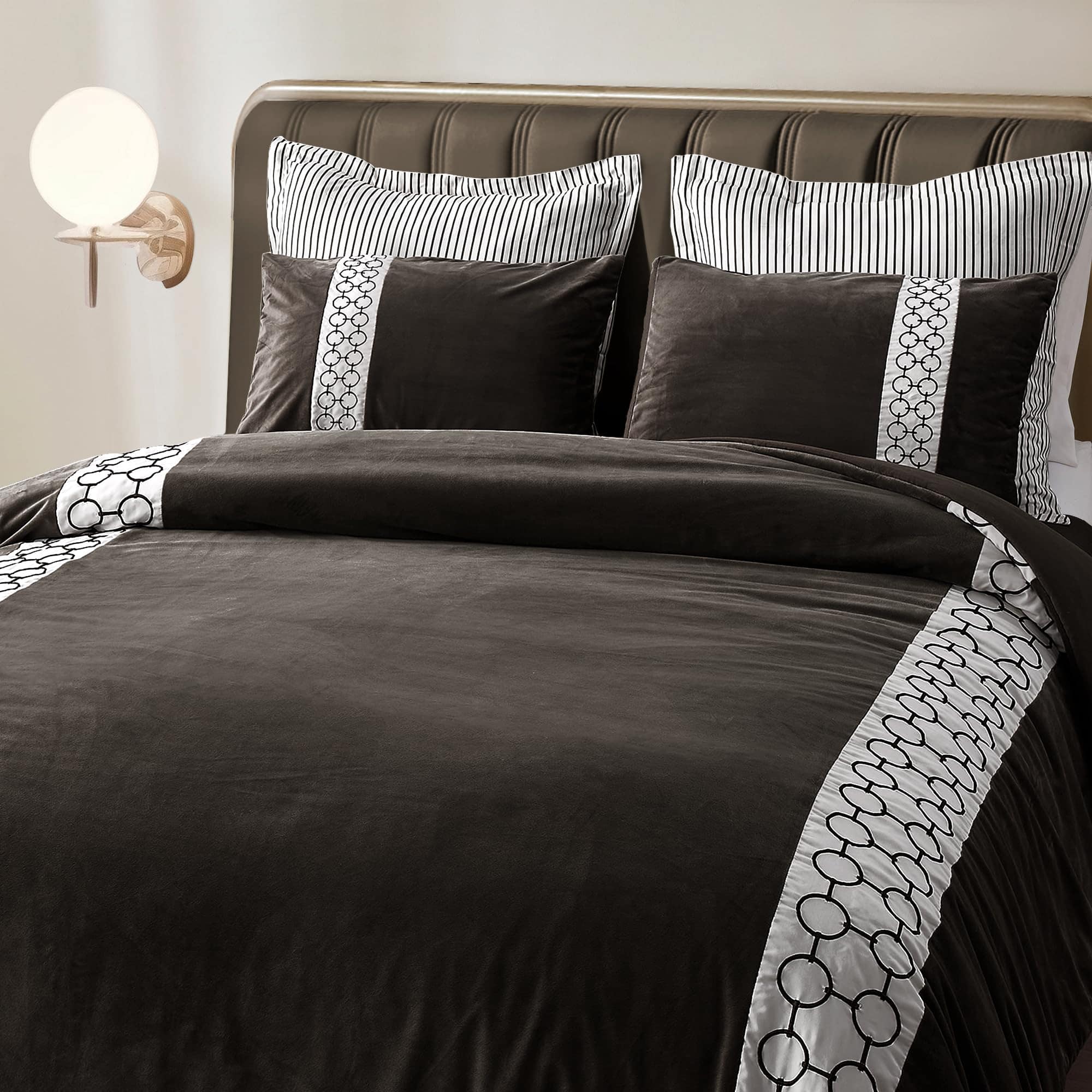 Juego de edredón de patchwork de terciopelo maravilloso, 3 - Imagen 3