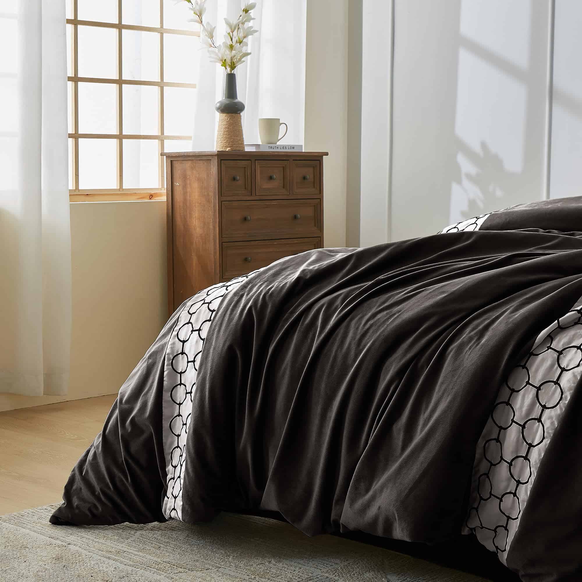 Juego de edredón de patchwork de terciopelo maravilloso, 3 - Imagen 5