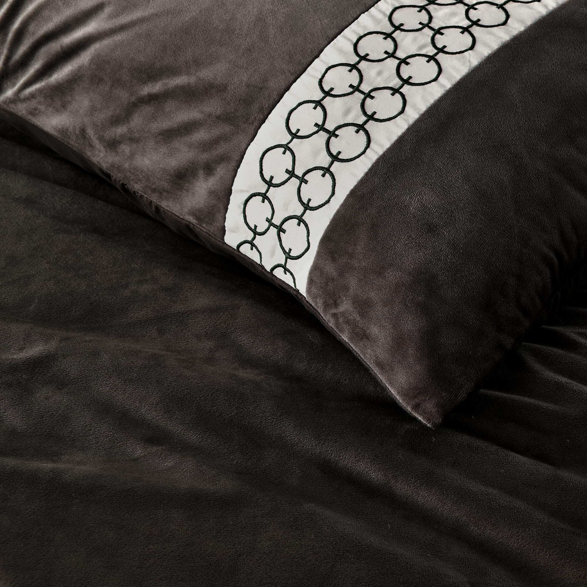 Juego de edredón de patchwork de terciopelo maravilloso, 3 - Imagen 4