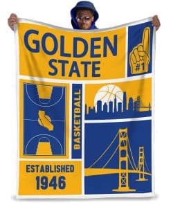 Manta Golden State Classic Sport Basketball Regalos para