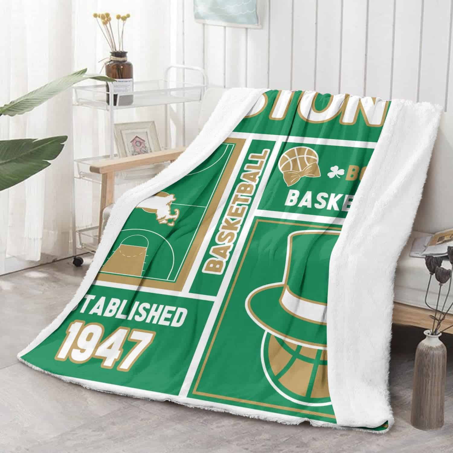 Manta de baloncesto clásica Boston Sport regalos para niños - Imagen 3