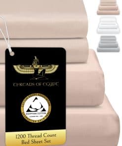 Juego de sábanas 100% algodón egipcio California King Size