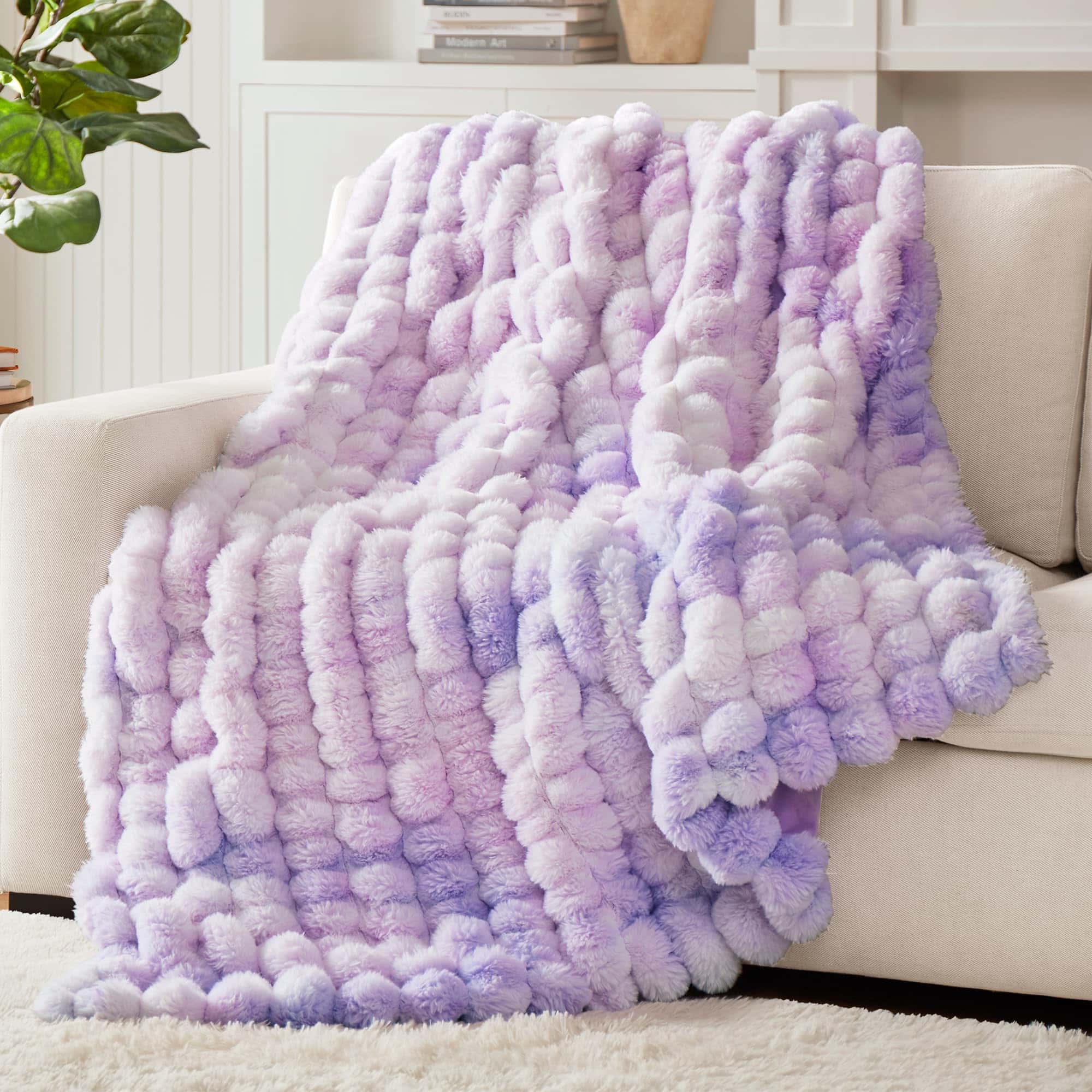 Manta de Lana Suave de Piel de Conejo Falso Hyde Lane,