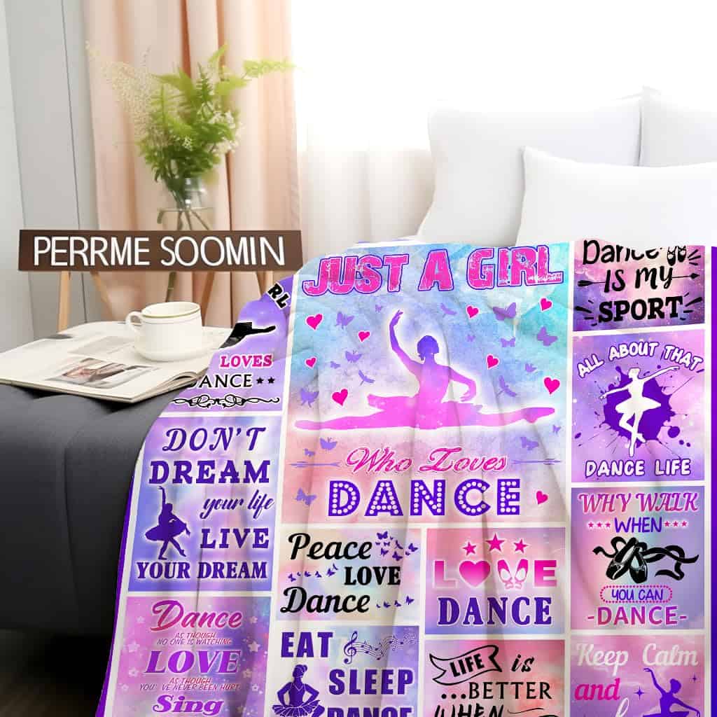 Manta de Baile de Felpa Suave Ligera de Franela para Sofá, - Imagen 6