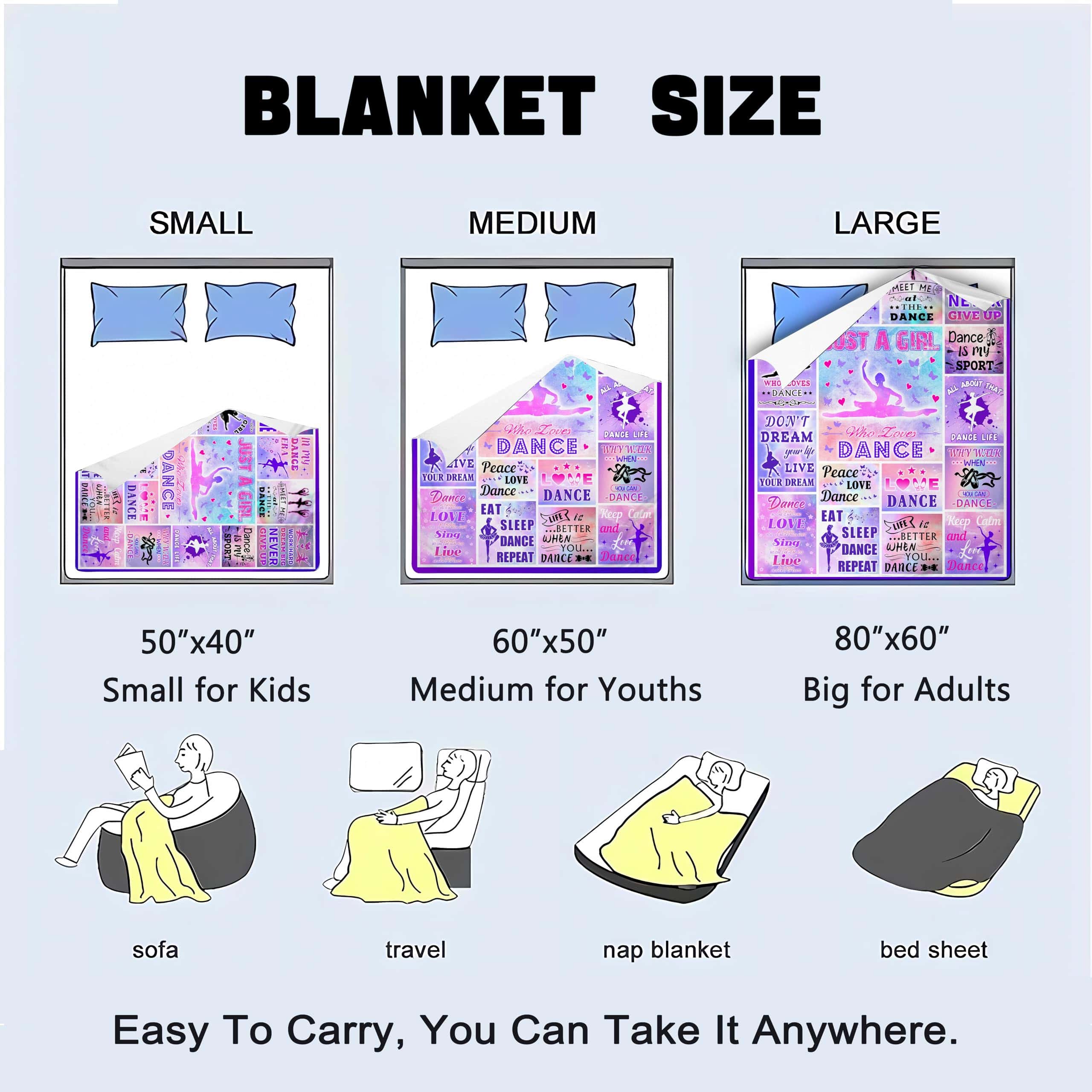 Manta de Baile de Felpa Suave Ligera de Franela para Sofá, - Imagen 8