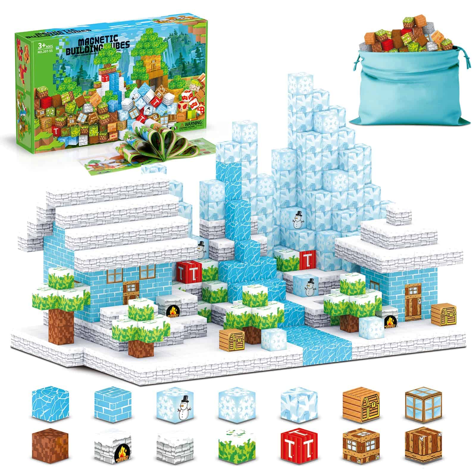 iuuoi 108Pcs Magnetic Blocks Juguetes de Construcción para