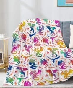 Manta Dragon Fire Gifts de JOCASA Patrón degradado colorido