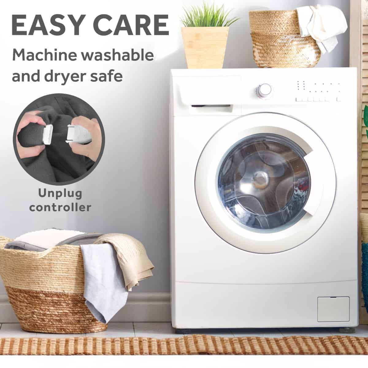 Manta Eléctrica Sunbeam, Suave, Cálida, Franela Calentada, - Imagen 9