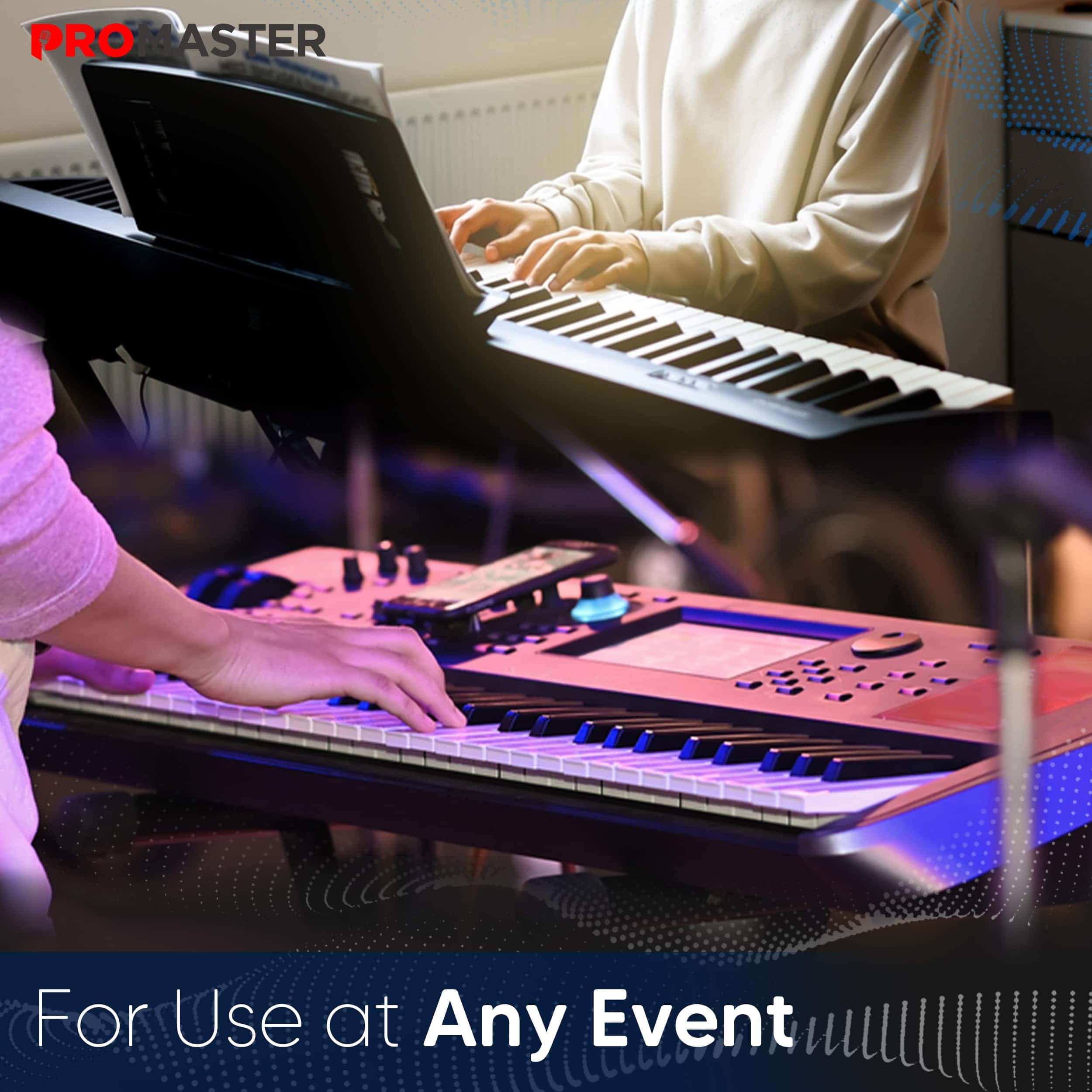 ThePromaster Piano Keyboard Stand - Ajustable de 20 a 34 - Imagen 8