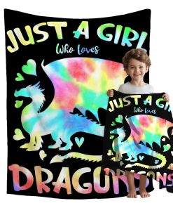 Manta ZOCHOTEN Just A Girl Who Loves Dragons Suave Cálida