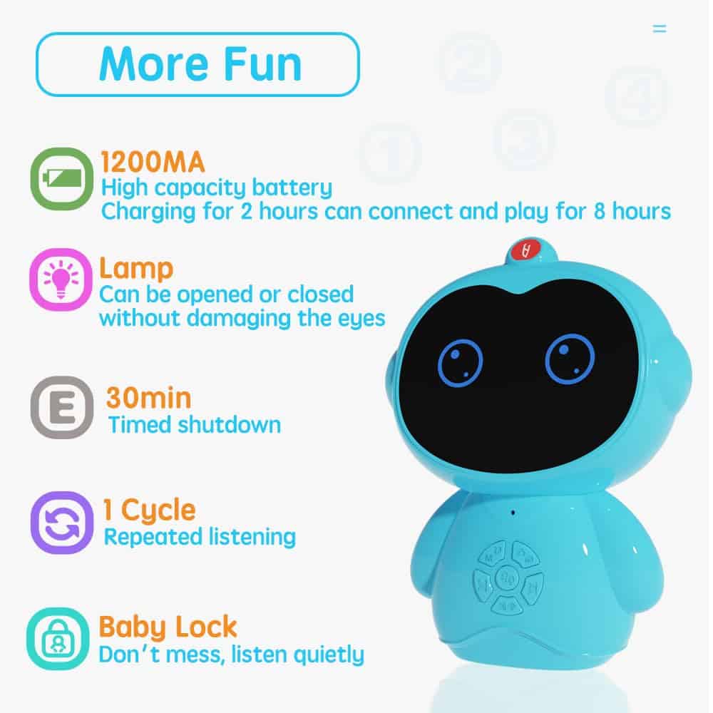 Reproductor de Audio Portátil LeiHui para Bebés y Niños con - Imagen 5