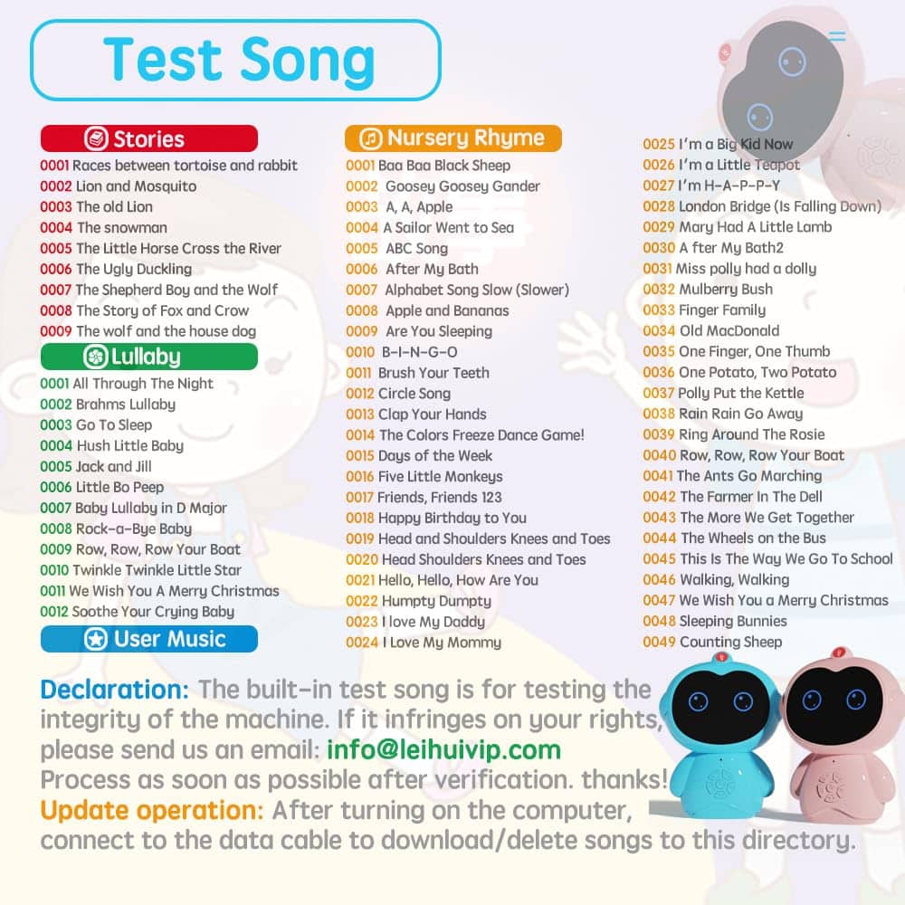 Reproductor de Audio Portátil LeiHui para Bebés y Niños con - Imagen 7