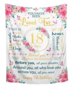 Manta de Franela para el 18 Cumpleaños ZOCHOTEN Mariposa