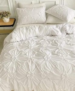 Juego de Funda de Edredón Boho BUAEL para Cama Queen Size,