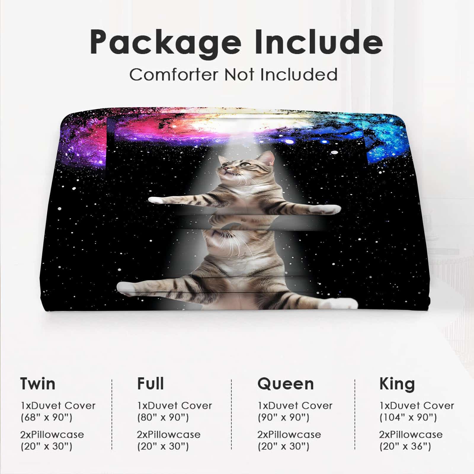 Set de Ropa de Cama Divertida de Gato Jamie World Tamaño - Imagen 5