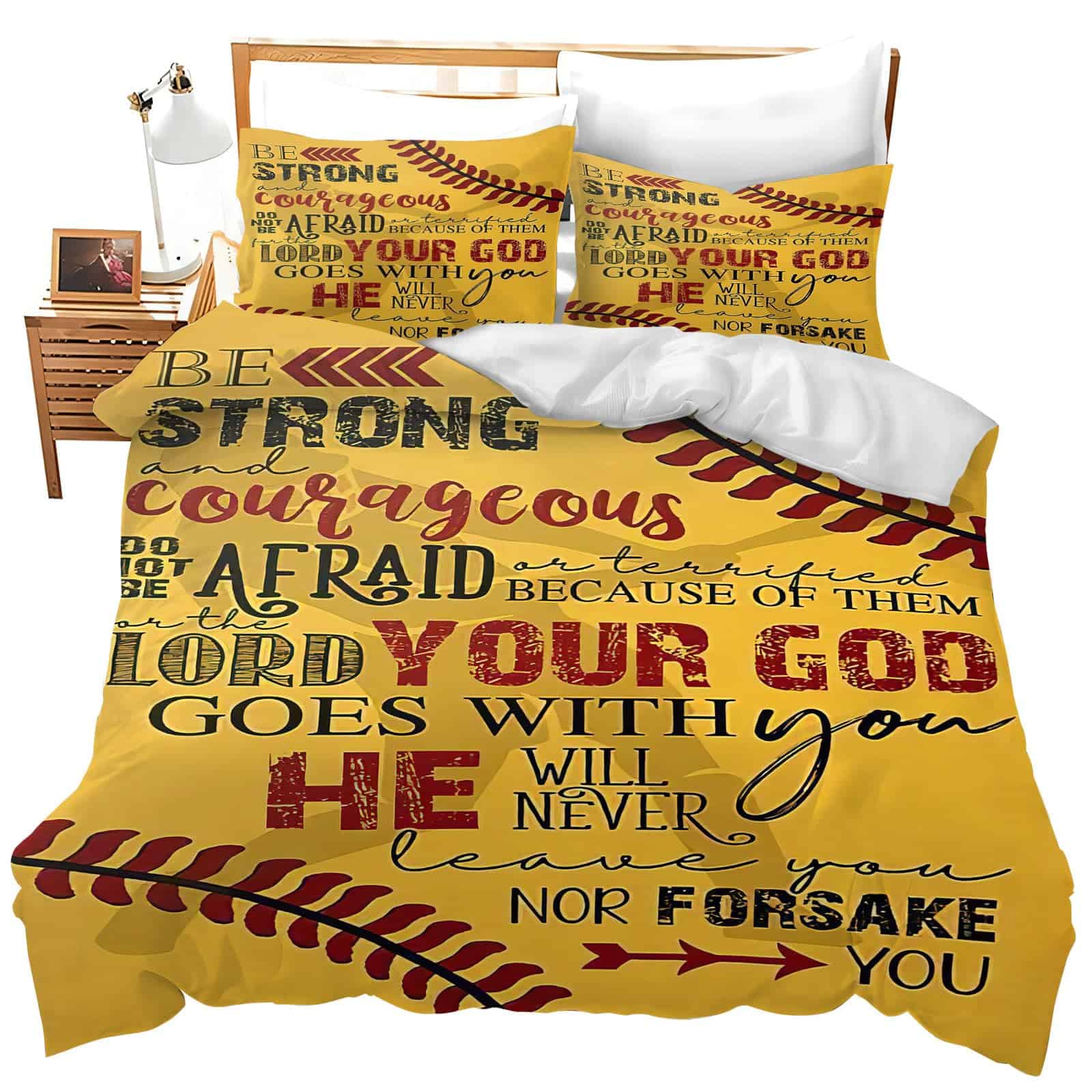 Juego de Ropa de Cama de Softball Tamaño Twin Full Queen