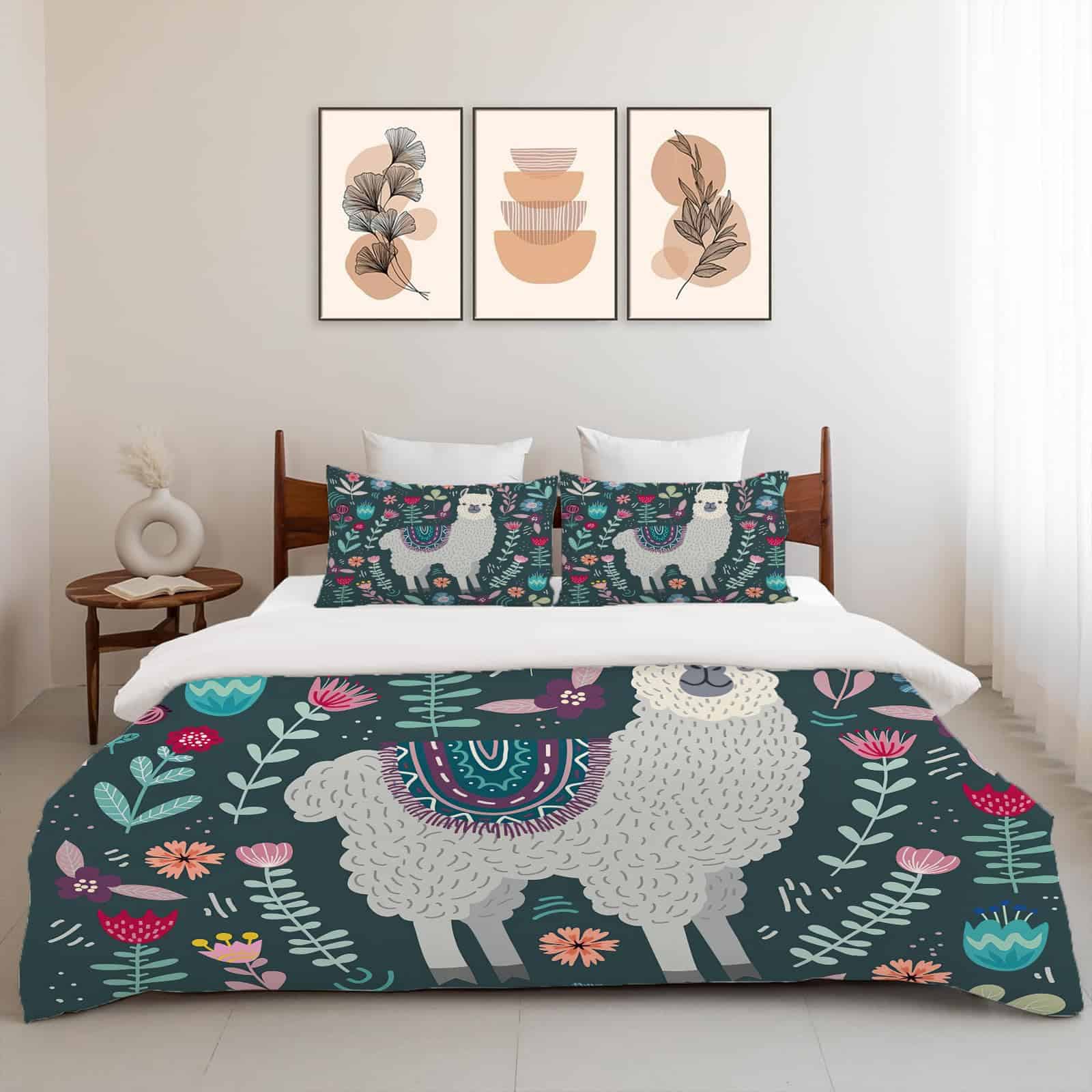 Juego de Ropa de Cama de Alpaca Tamaño Twin Full Queen King - Imagen 6