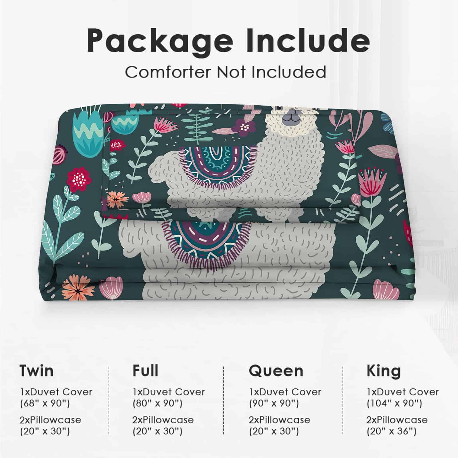 Juego de Ropa de Cama de Alpaca Tamaño Twin Full Queen King - Imagen 5