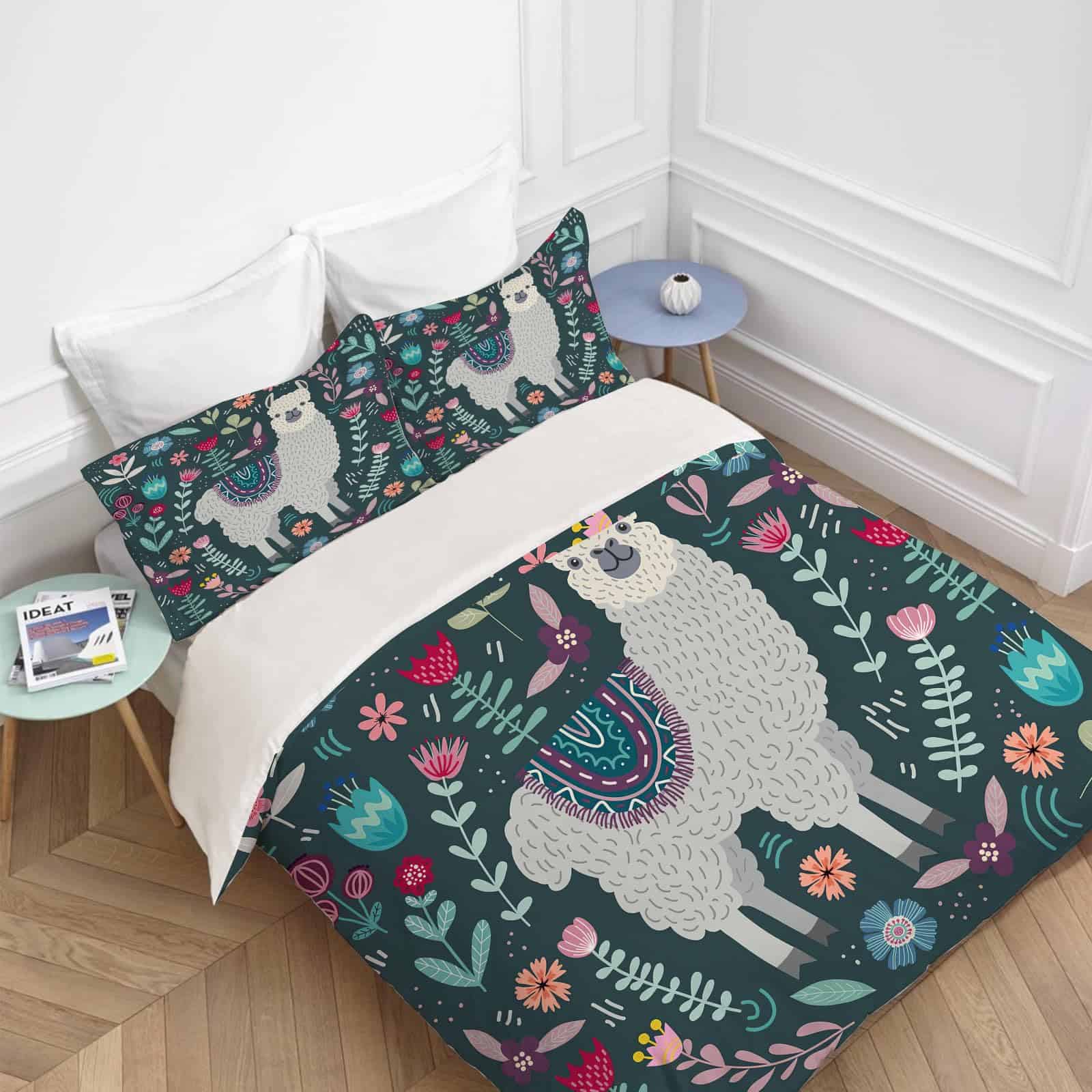 Juego de Ropa de Cama de Alpaca Tamaño Twin Full Queen King - Imagen 3