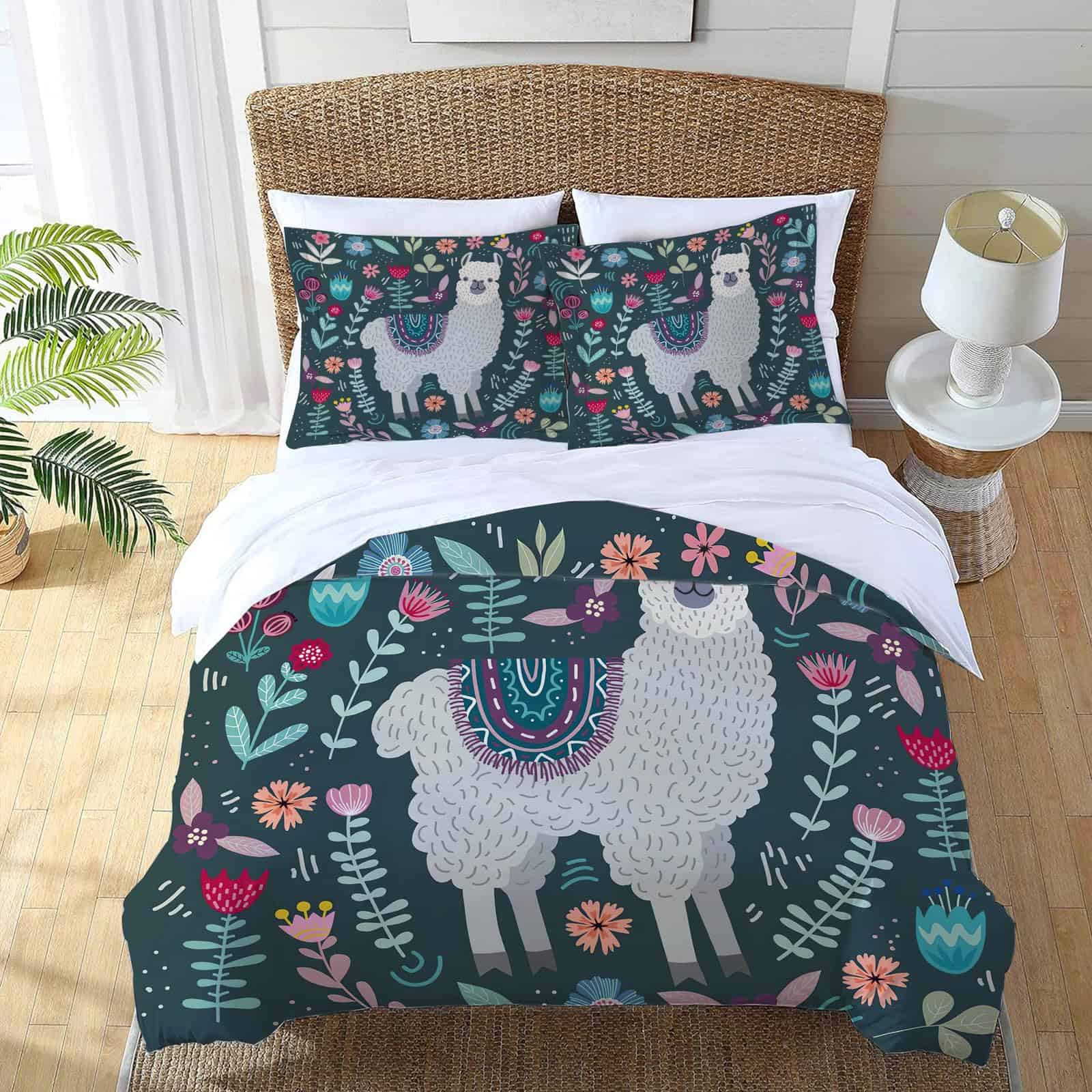 Juego de Ropa de Cama de Alpaca Tamaño Twin Full Queen King - Imagen 4