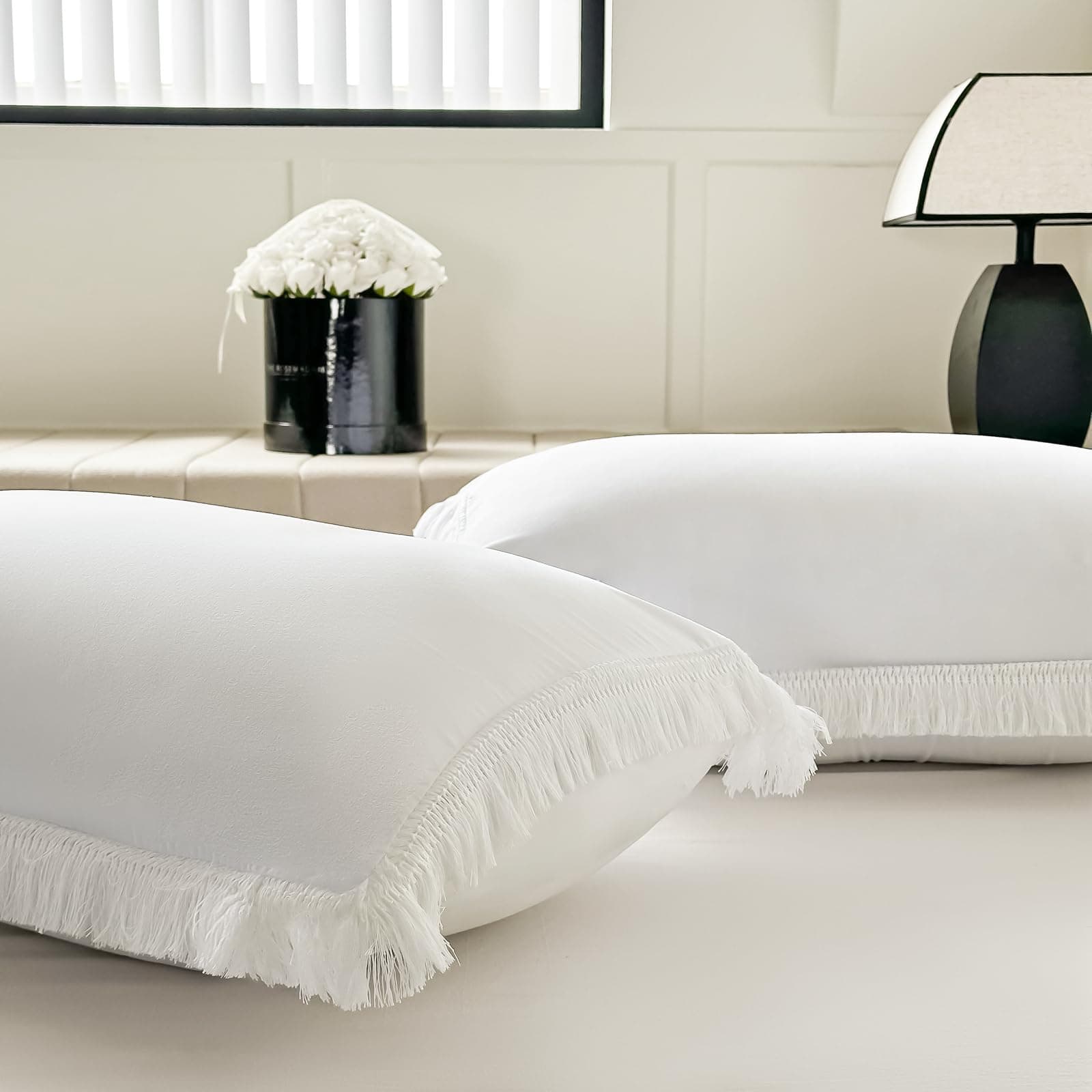 Amolavet Juego de Funda de Edredón Boho Tassel Tamaño King - Imagen 8