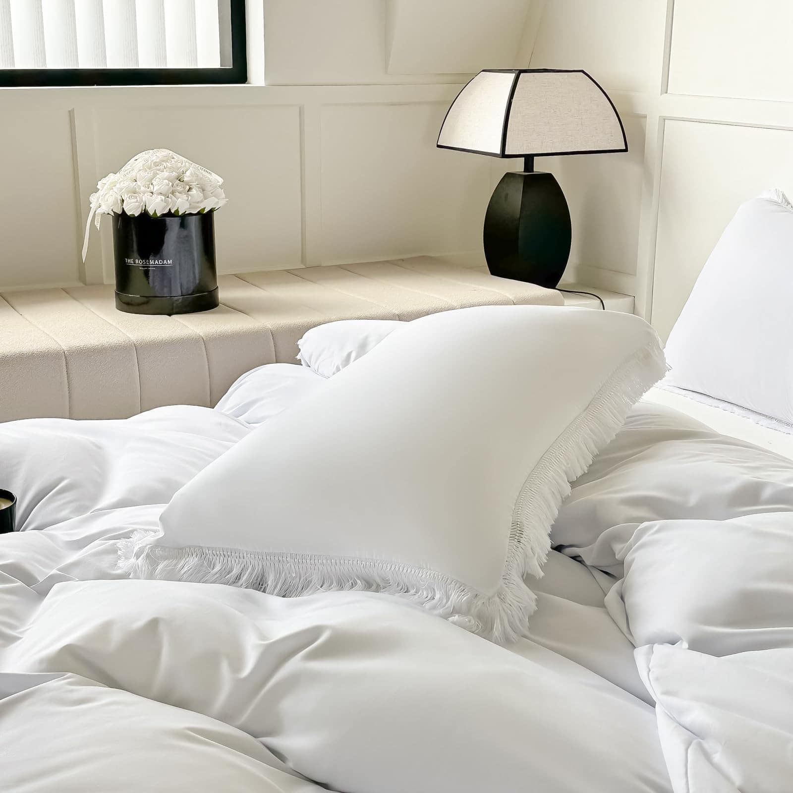 Amolavet Juego de Funda de Edredón Boho Tassel Tamaño King - Imagen 4