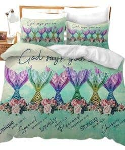 Conjunto de Ropa de Cama de Cola de Sirena para Cama