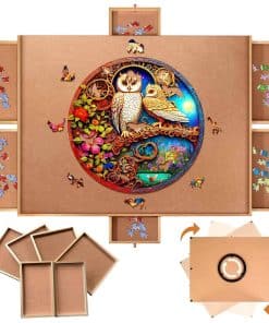 Tablero de rompecabezas QUNPON de 2000 piezas con 6 cajones