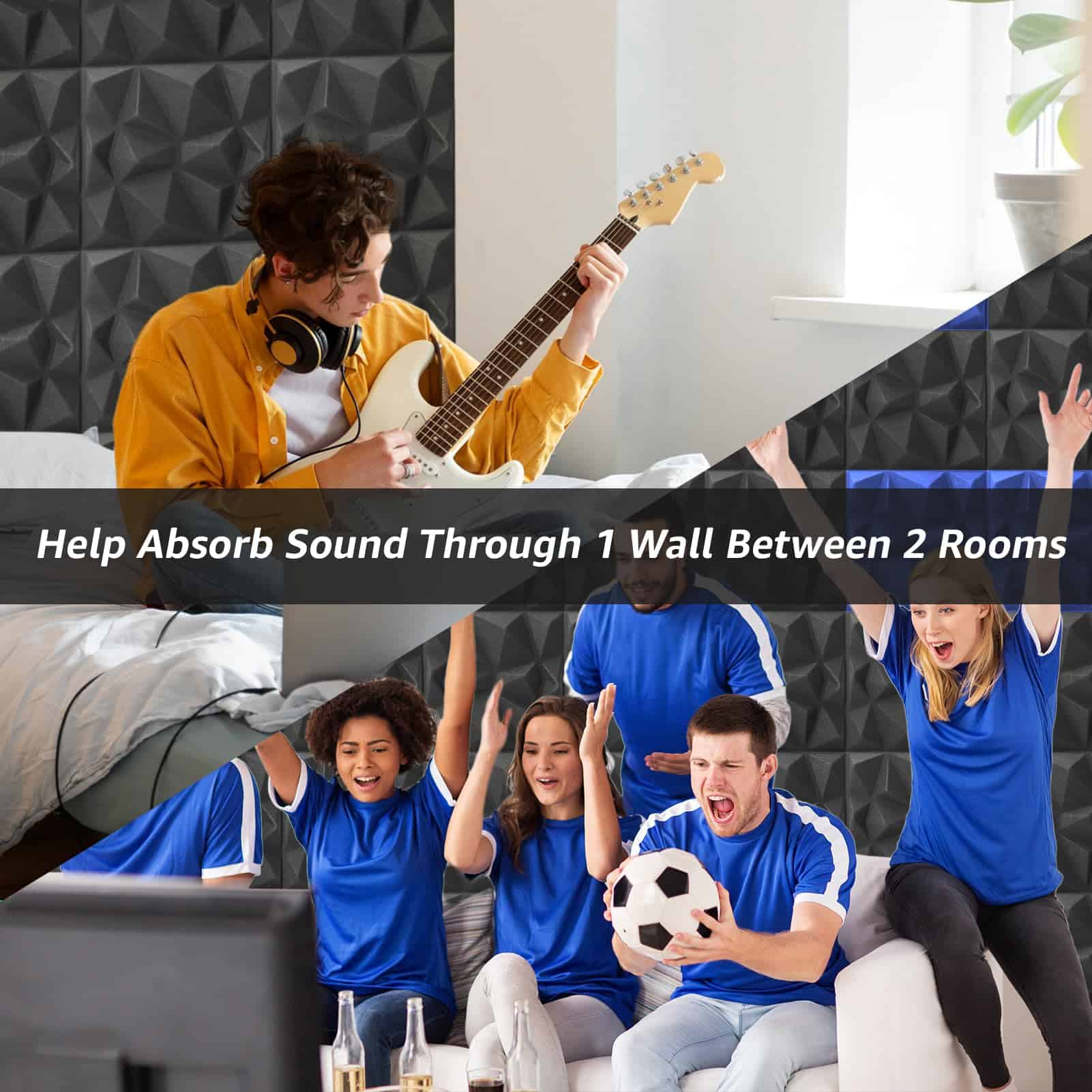 Paquete de 20 Paneles de Pared Insonorizantes con Diseño de - Imagen 10