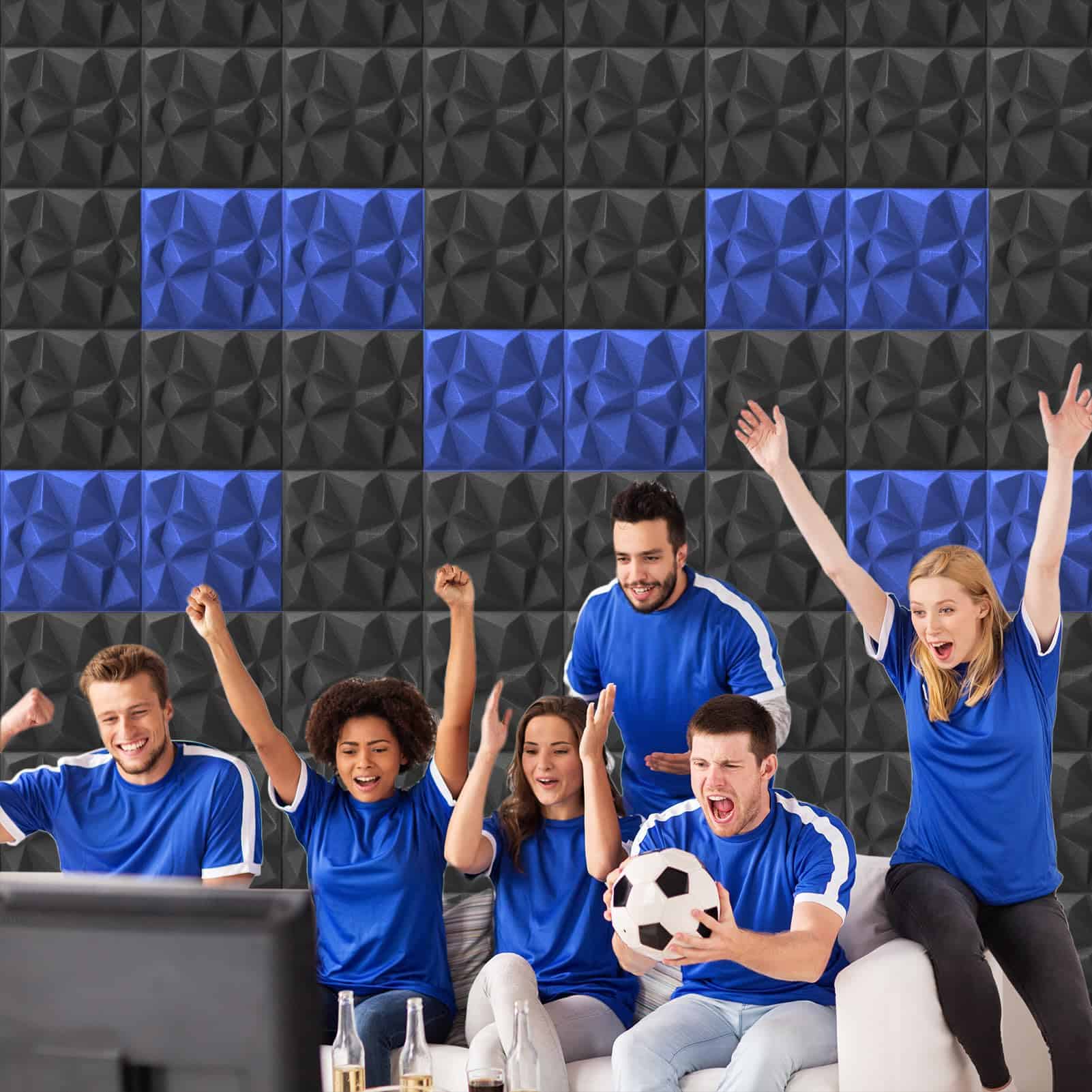 Paquete de 20 Paneles de Pared Insonorizantes con Diseño de - Imagen 4