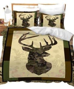 juego de ropa de cama de camuflaje de ciervo para cama