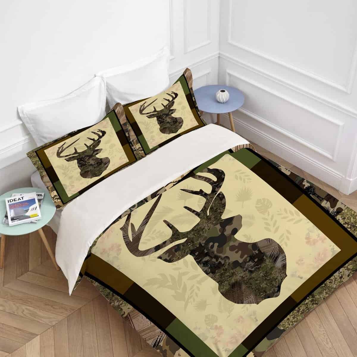 juego de ropa de cama de camuflaje de ciervo para cama - Imagen 4