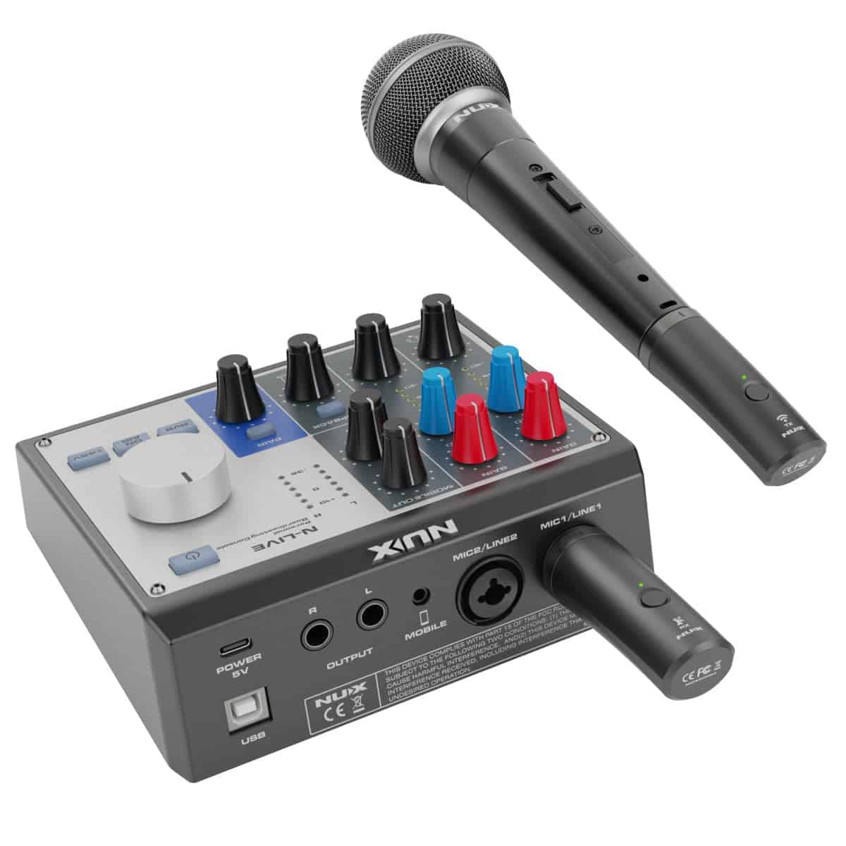 Sistema de Micrófono Inalámbrico NUX B-3RC con Estuche de - Imagen 8