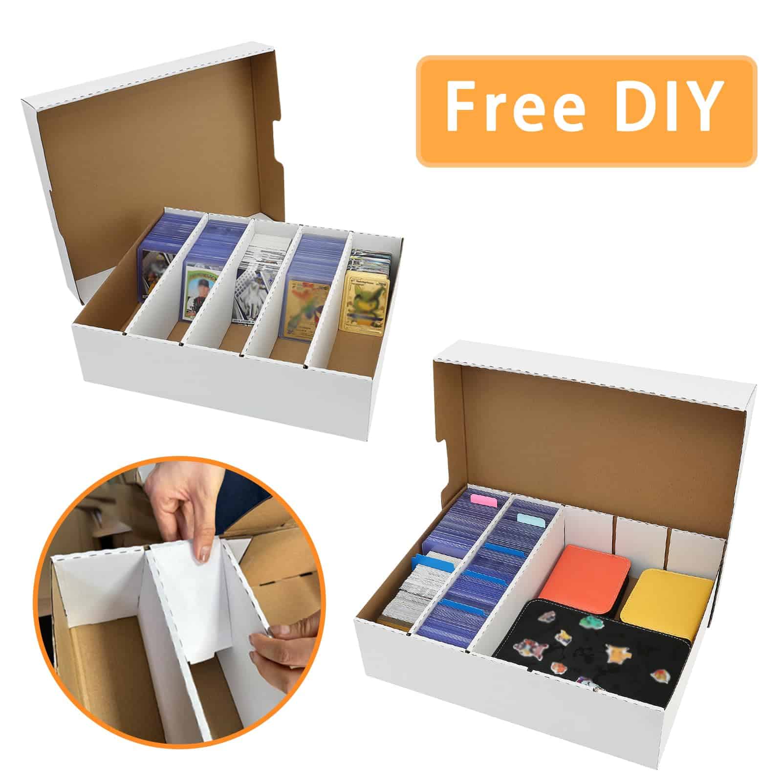 Caja de Almacenamiento de Tarjetas MZONGZI 3900 Count, - Imagen 4