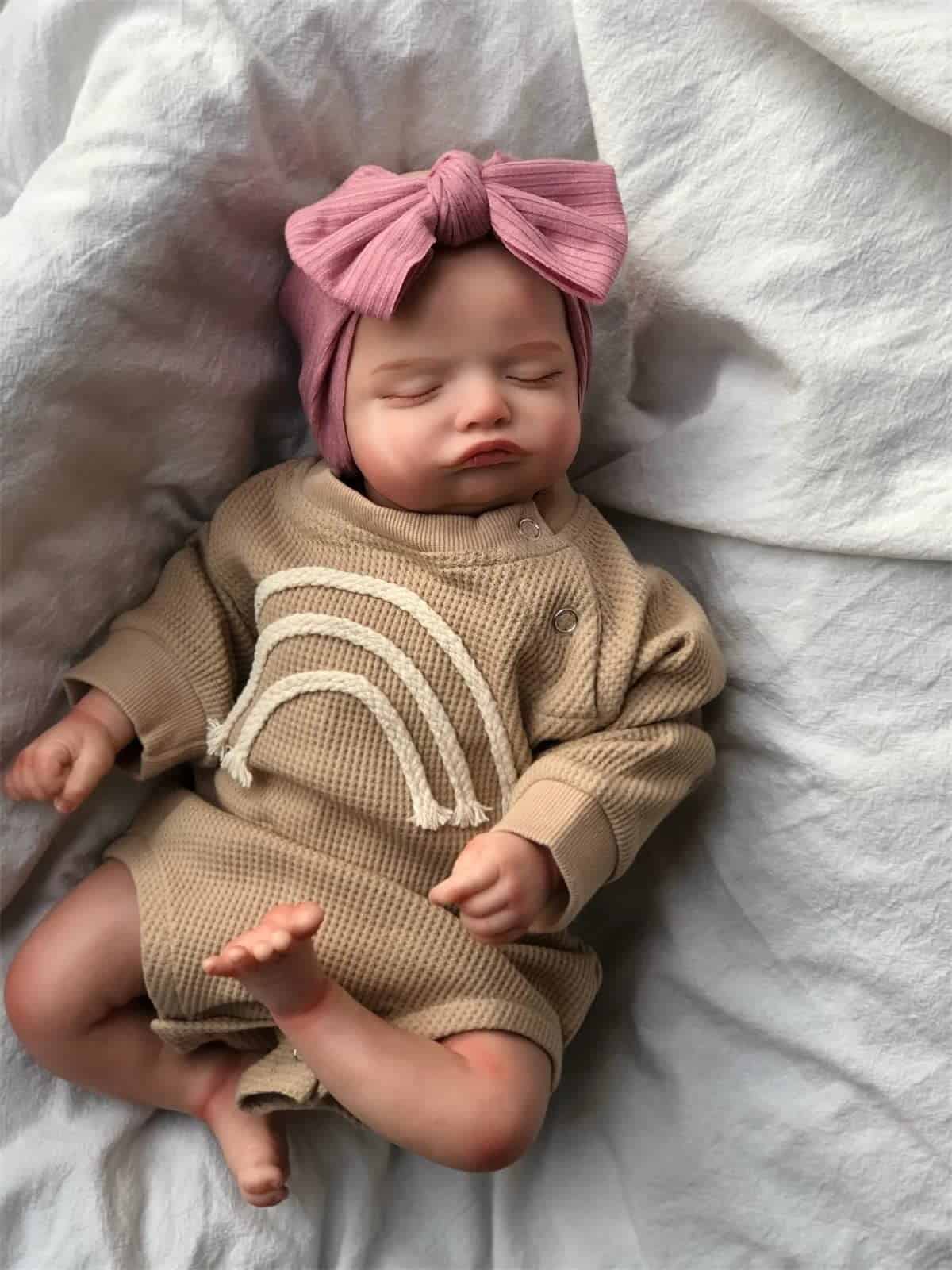 GYCV Muñeca Bebé Reborn Realista Niña - 20 Pulgadas - Imagen 3