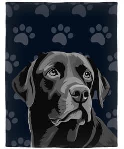 Manta HommomH de Labrador Retriever Negro 50" x 60",