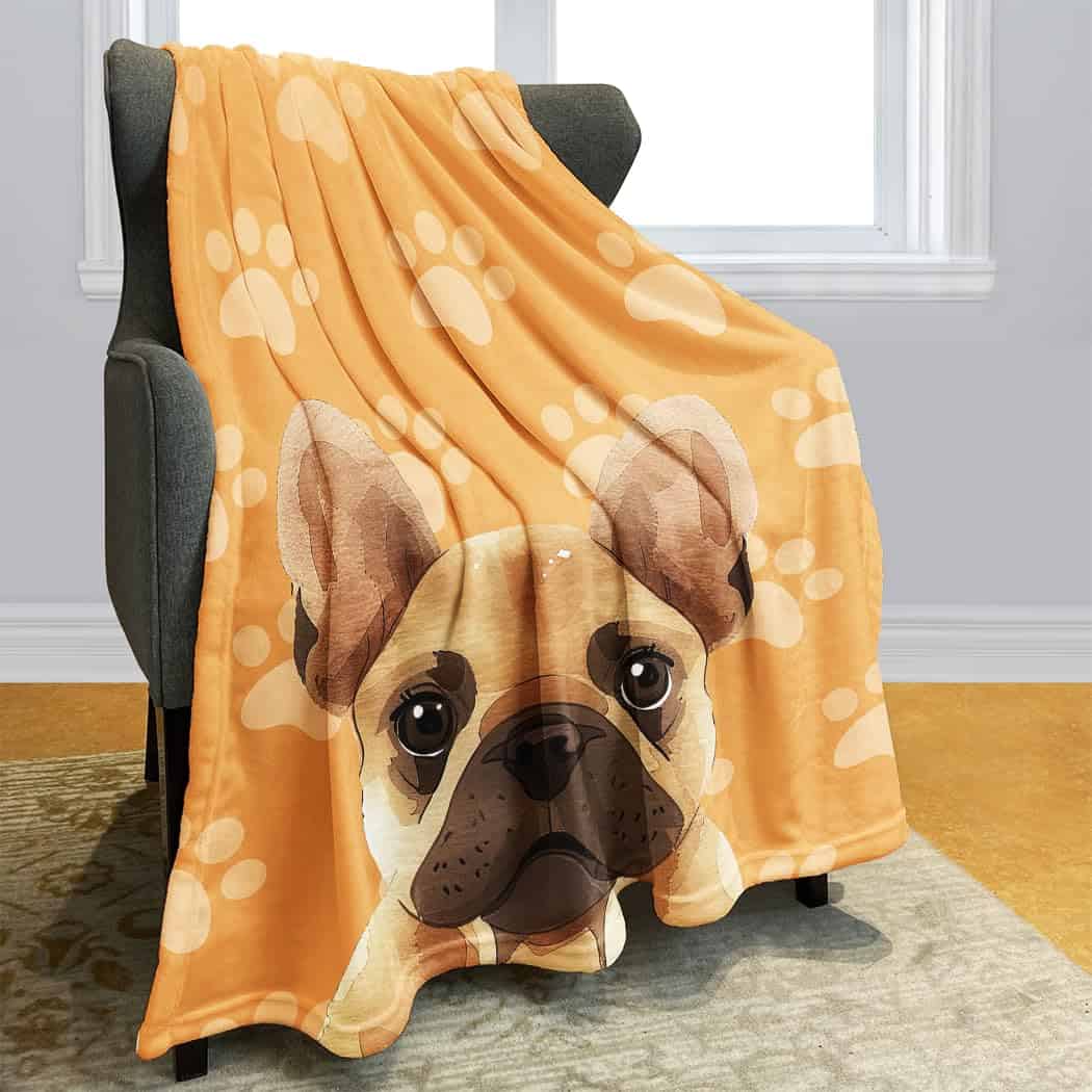 Manta de Pug HommomH 60" x 80", Regalos para Amantes de los - Imagen 3