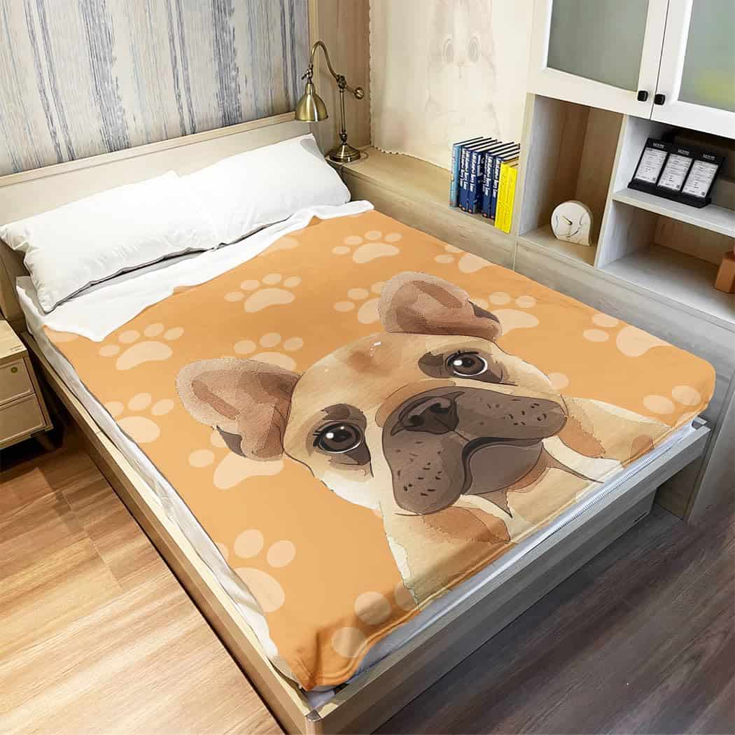 Manta de Pug HommomH 60" x 80", Regalos para Amantes de los - Imagen 4