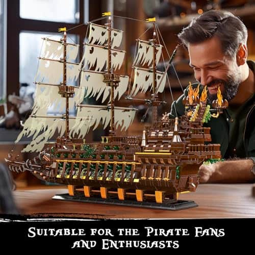 Mould King 13197 Juguete de Construcción de Barco Pirata, - Imagen 8