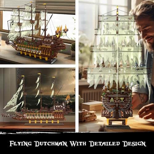 Mould King 13197 Juguete de Construcción de Barco Pirata, - Imagen 5