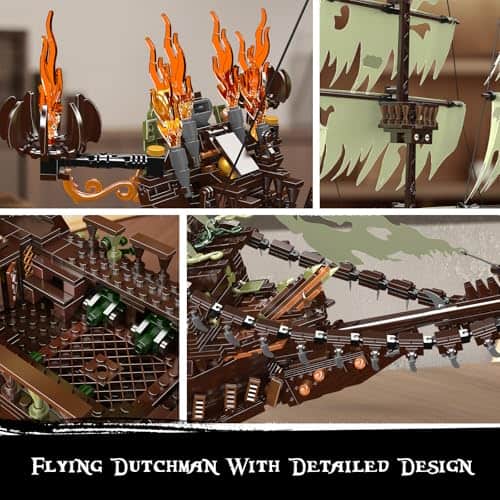 Mould King 13197 Juguete de Construcción de Barco Pirata, - Imagen 6