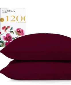 Set de 2 Fundas de Almohada King Carressa Linen 1200 TC