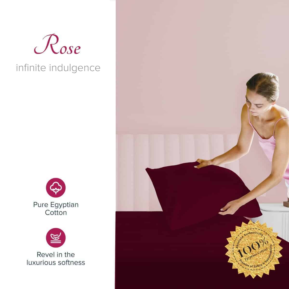 Set de 2 Fundas de Almohada King Carressa Linen 1200 TC - Imagen 3