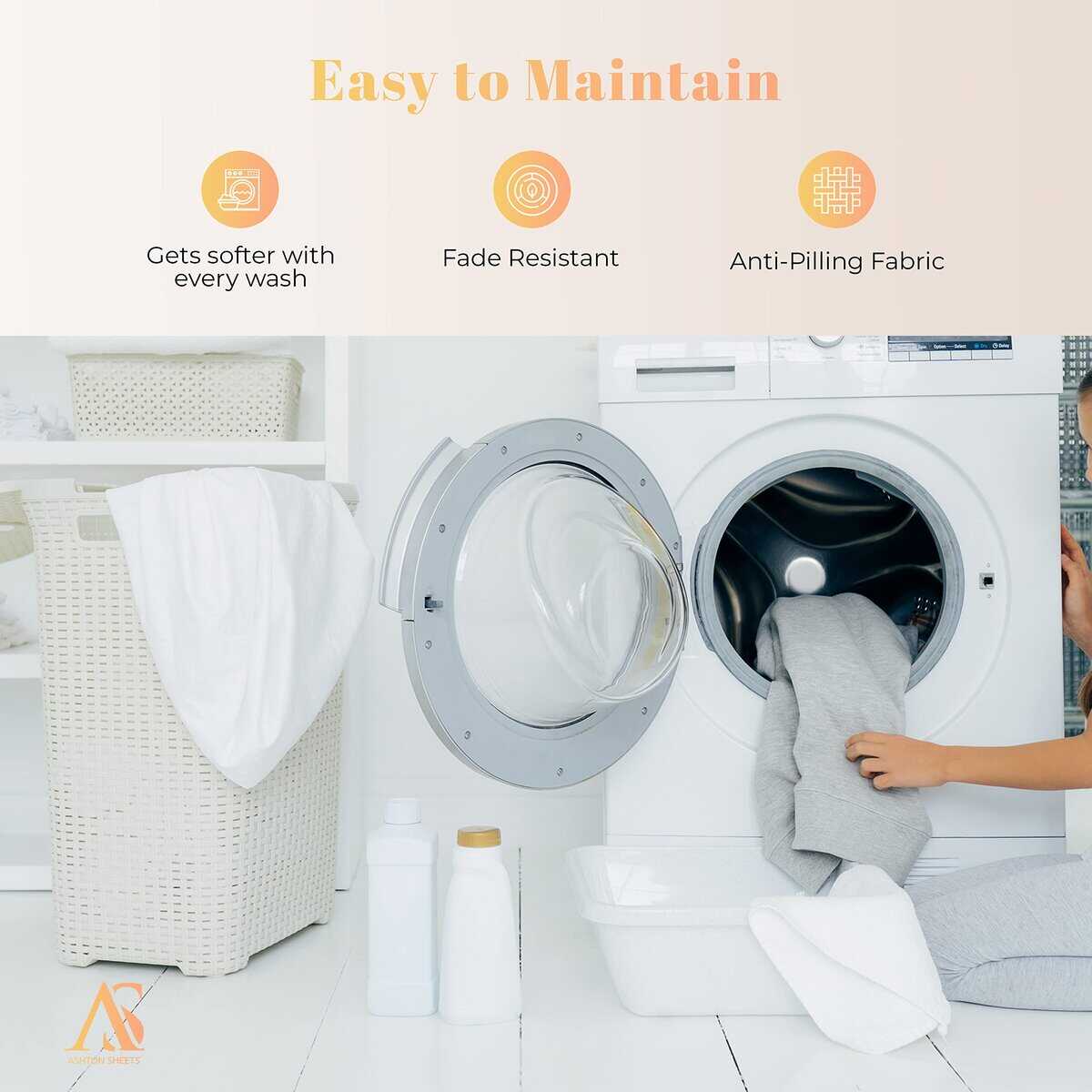 Ashton Sheets Juego de Sábanas 100% Algodón Egipcio Split - Imagen 7